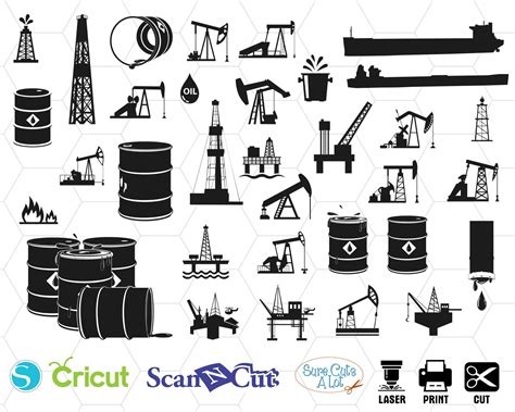 Oilfield Svg Oil Derrick Cricut Oilfield Wife Svg Oil Svg Etsy