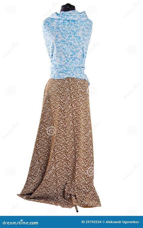 Mannequin With Material On White Stock Photo Image Of Create Couture