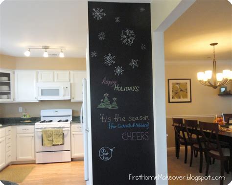 First Home Makeover Chalkboard Paint