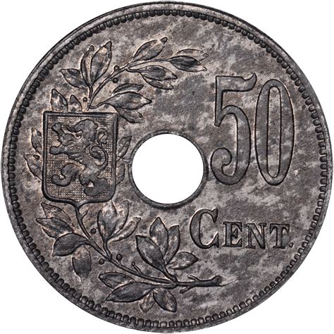 Belgium 50 Centimes Km 83 Prices And Values Ngc