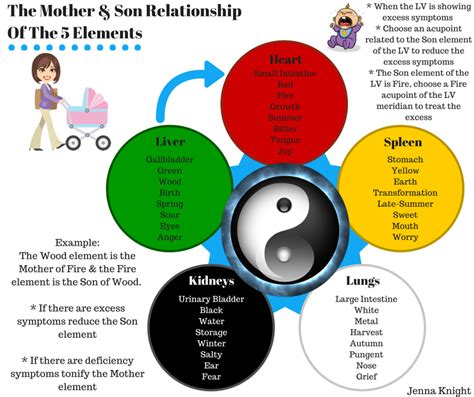 The Mother And Son Relationship Of The 5 Elements Acupressure Therapy