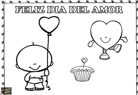 Bonitos Carteles Para Colorear DÍa Del Amor Y La Amistad 2020 10