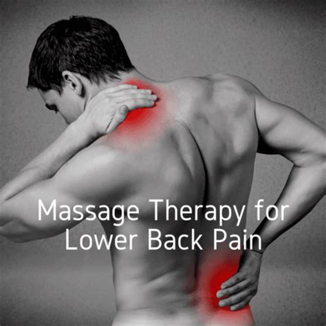 Massage Therapy For Lower Back Pain Thumper Massager
