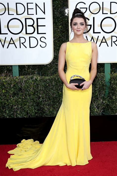 Maisie Williams 18 Maisie Williams Yellow Dress Outfit Yellow Dress