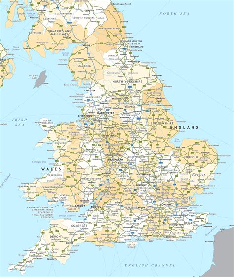 Road Map Of England Zip Code Map
