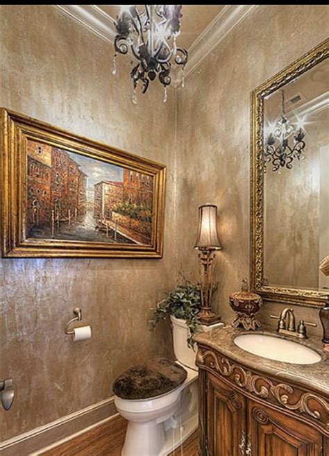 Pamper your powder room with modern bathroom decor. Pin by Vicky Helton on bathroom | Tuscan bathroom decor ...