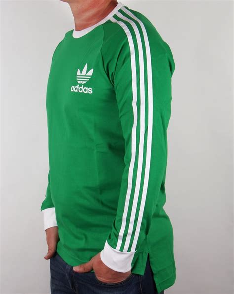 Adidas Originals Adicolour Long Sleeve T Shirt Greenwhite
