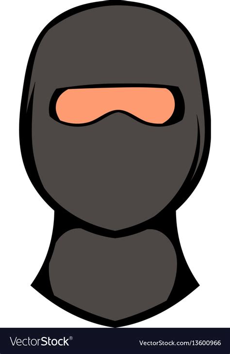 Ninja Mask Icon Icon Cartoon Royalty Free Vector Image