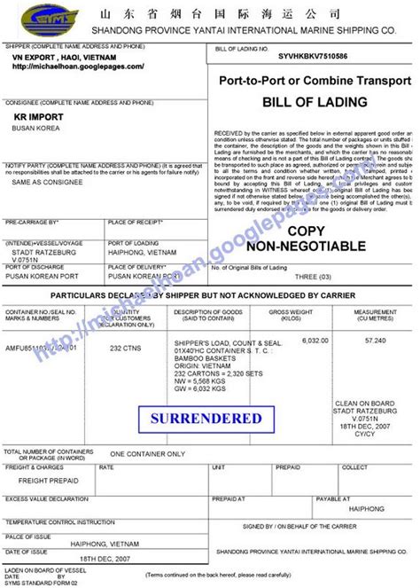 (a) as used in this bill of lading: 21+ Free Bill of Lading Template - Word Excel Formats