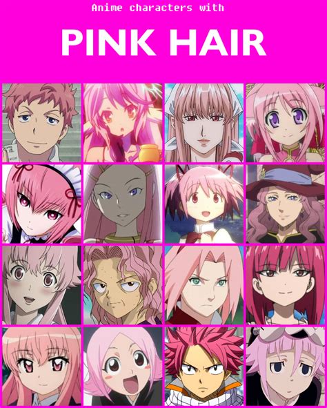 Anime Characters With Pink Hair V2 By Jonatan7 On Deviantart