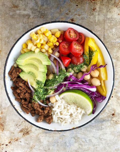 Mexican Bowl Recipe With Cilantro Lime Dressing A Pretty Life In