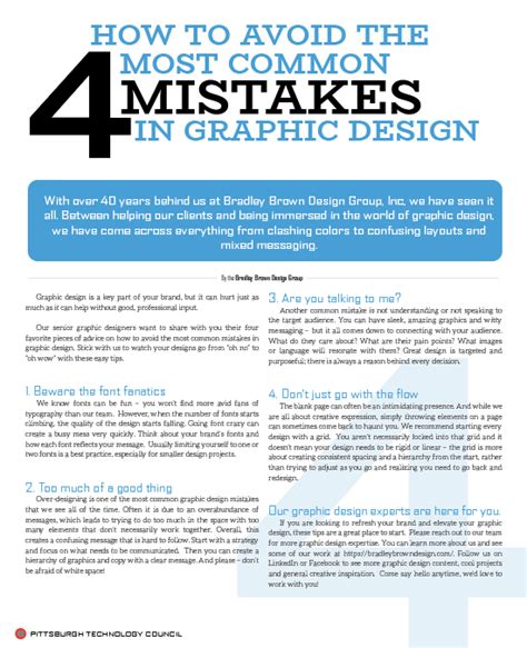 How To Avoid The Most Common Graphic Design Mistakes