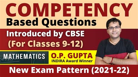 Competency Based Questions In Maths Competency Based Education New Exam Pattern For Cbse