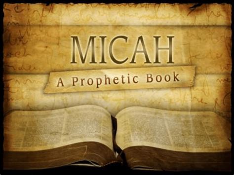 The Book Of Micah Lesson Slideshow