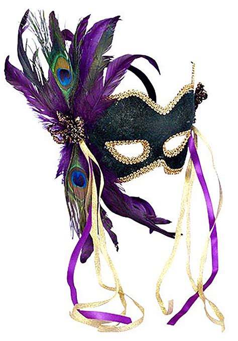 Máscara De Carnaval Mardi Gras Multicolor Yaxa Store