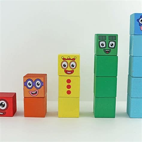 Numberblocks 1 5 Stackable Wooden Blocks Etsy Canada Images And