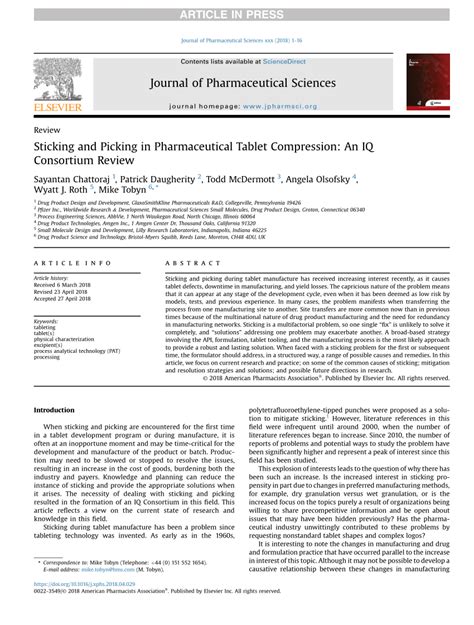 Its hardware offers substantial performance for various tasks, including document management and video. (PDF) Sticking and Picking in Pharmaceutical Tablet ...