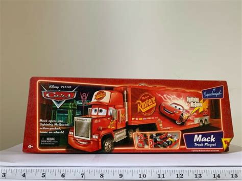 Disney Pixar Cars Mack Truck Playset Supercharged L4069 Mattel For Sale