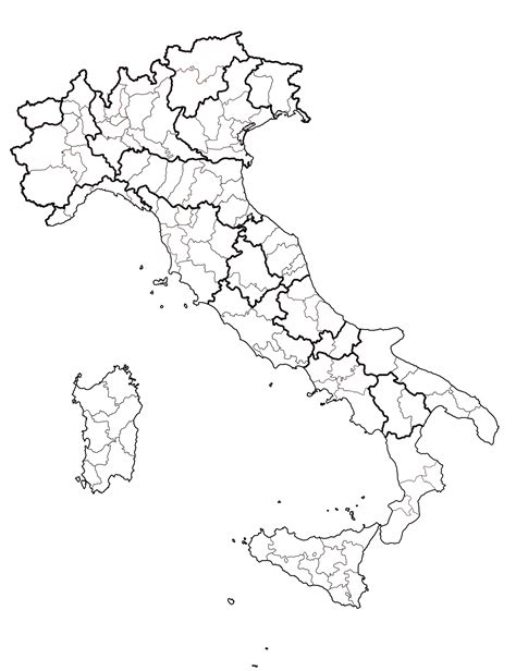 Carta Italia Province Cartina Geografica Mondo