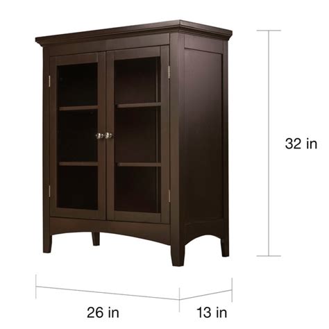 Classique Espresso Double Door Floor Cabinet On Sale Overstock
