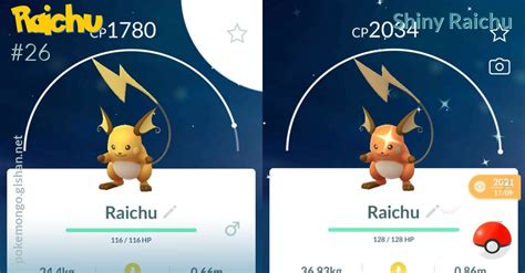 Shiny Raichu Pokemon Go