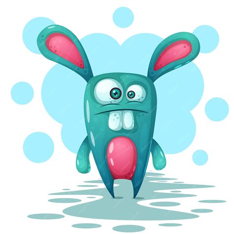 Premium Vector Crazy Cute Funnt Rabbit Characters