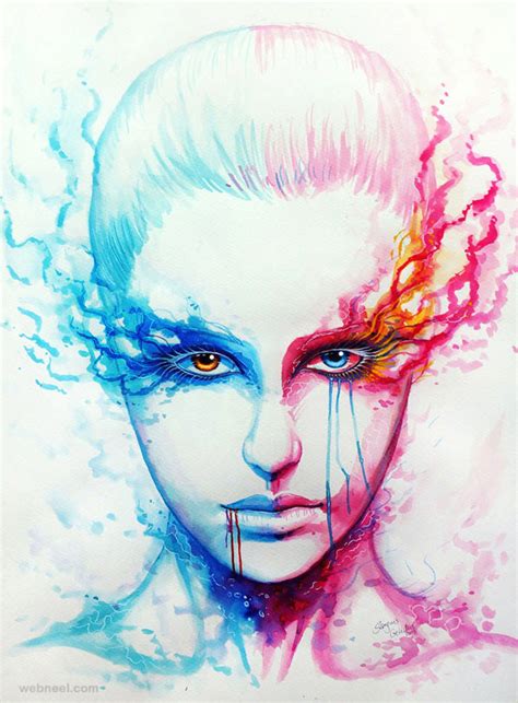 Watercolor Painting People By Sanguis 1 Full Image