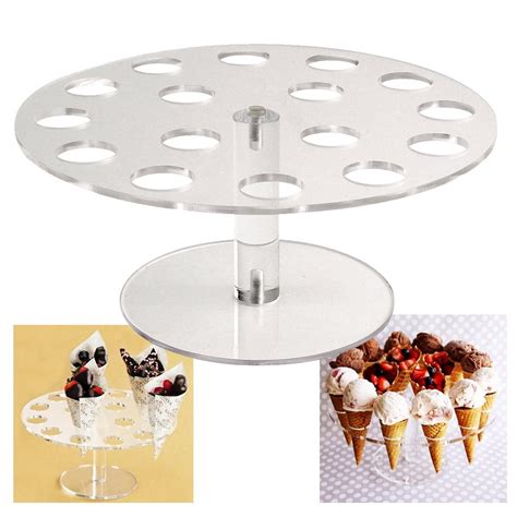 Ice Cream Cone Holder Cake Stand Holds Weeding Party Buffet Display Shelf Mm Kitchen