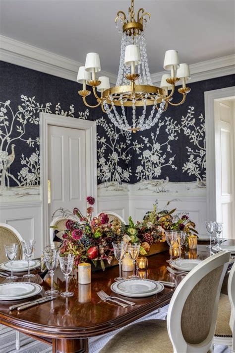 If you're looking for the best floral wallpaper then wallpapertag is the place to be. 10 Eye-Catching Dining Rooms with Wonderful Floral Wallpaper
