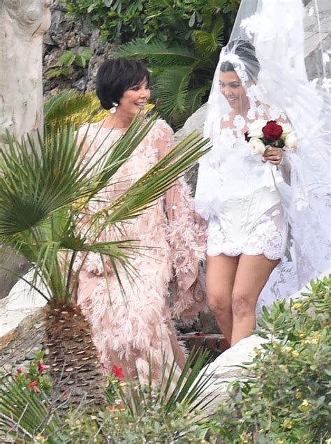 see every outfit kourtney kardashian wore for her wedding weekend in italy entertainment tonight