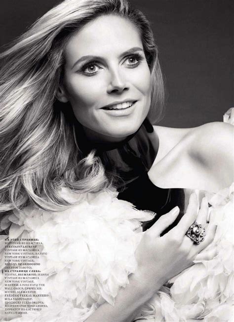 Heidi Klum By Robert Erdmann For Harpers Bazaar Russia September 2011