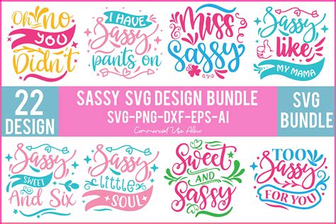 Sassy Svg Design Bundle Bundle · Creative Fabrica