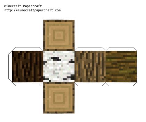 Minecraft Papercraft Wood