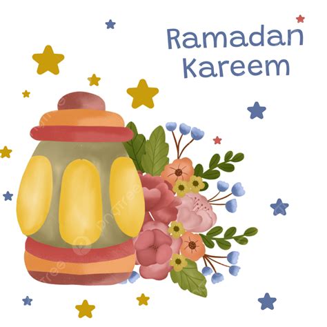 Ramadan Lantern Hd Transparent Cute Lantern Star Flower Ramadan Png