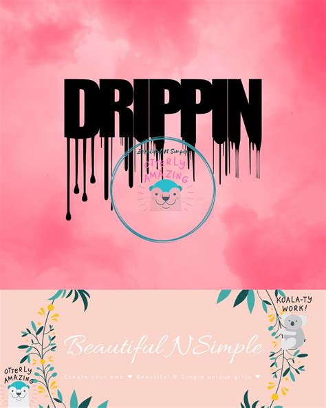 Drippin Word, Dripping Font, Drip SVG and DXF File - BeautifulNSimple
