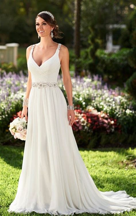 6018 Chiffon Beach Wedding Dress By Stella York Chiffon Wedding Dress