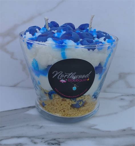 Blueberry Cheesecake Soy Candle Dessert Candle Handmade Etsy