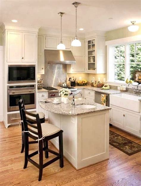 Just choose a kitchen island with a lot of cabinets so you can keep all the important kitchen utensils there. 6 Small Kitchen Island Ideas With Seating - Dream House
