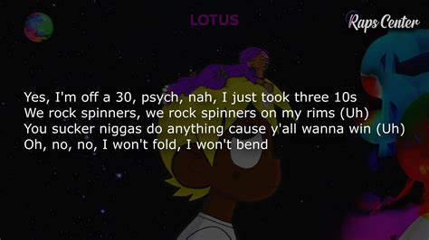 Lil Uzi Vert Lotus Lyrics Youtube
