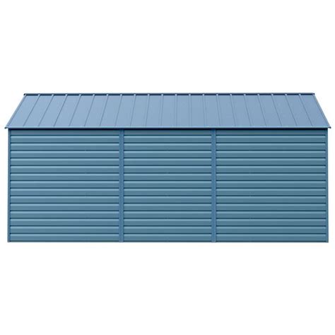 Arrow Select 12 Ft X 17 Ft Blue Grey Galvanized Steel Storage Shed