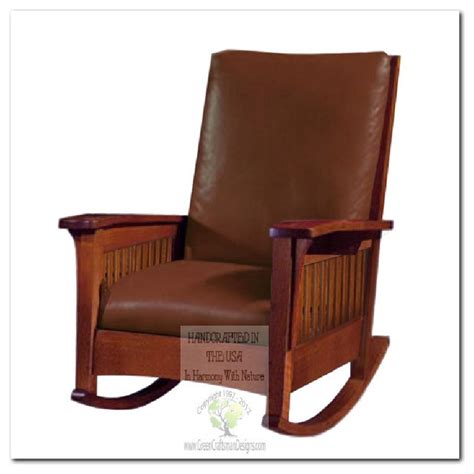 A rocking chair is a great accent for any area of the house, from bedroom to living room or family whether you choose a mission style or select from rocking chair plans that incorporate turned. Mission Rocking Chairs - Craftsman - Rocking Chairs ...