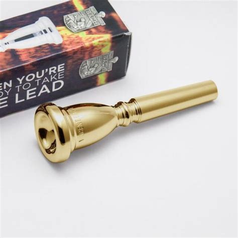 Genuine Bach 24k Gold Commercial Trumpet Mouthpiece 3mv New Ships