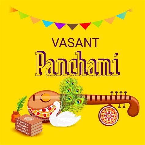 Happy Vasant Panchami Stock Illustration Illustration Of Indian 138538156