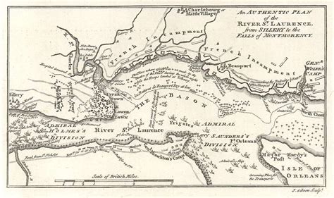 An Authentic Plan Of The River St Laurence From Sillery To The Falls