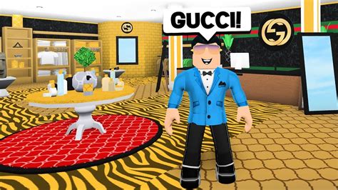 Making My Own Gucci Store In Bloxburg Roblox Youtube