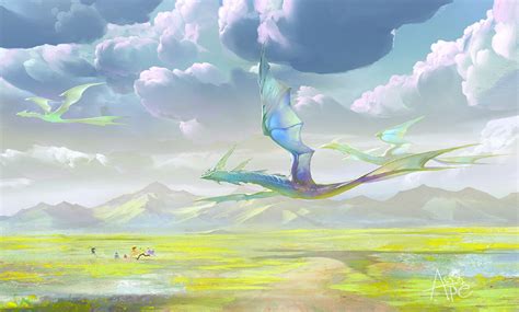 Artstation Dragons And Clouds Ksanda Kreepykrafts In 2020 Fantasy