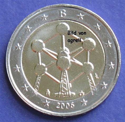 2 Euro Gedenkmünze Belgien 2006 Atomium Euromuenzen Agrelleu