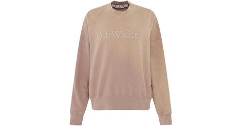 Off White Co Virgil Abloh Cotton Laundry Oversize Fit Sweatshirt In