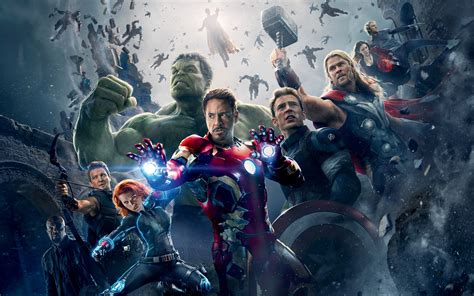 1280x800 Hulk Iron Man Thor Captain America Black Widow Nick Fury The