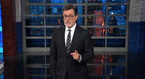 Stephen Colbert Gives Les Moonves His Boss A Shove Out The Door The